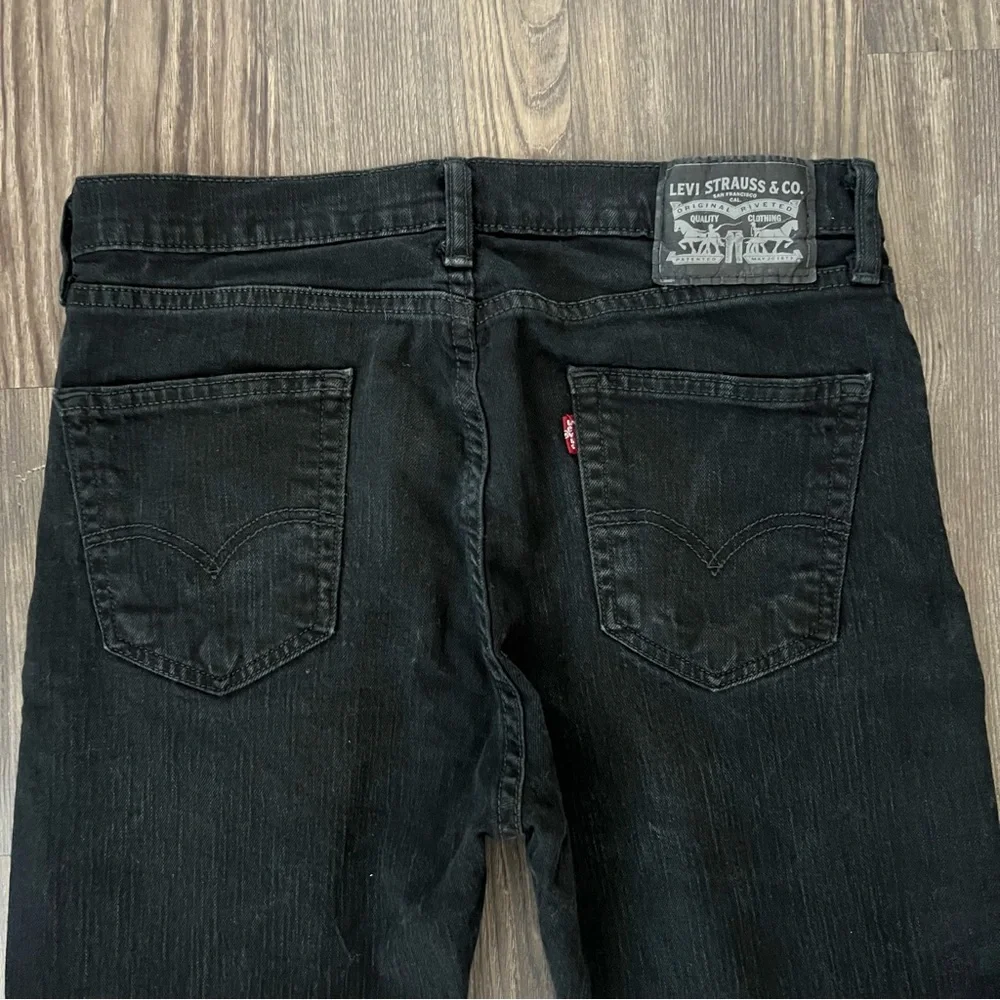 Levi's Black Slim Fit Red Tab Jeans - Picture 6 of 11
